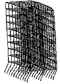 图11 冲击波下框架结构倒塌模式