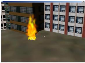 Fig. 6 Simulation of earthquake-induced fire