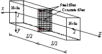 Figure 2 Fiber beam and multi-layer shell elements